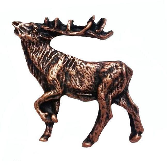Walking Elk Pull Left Antique Copper Model 051AC